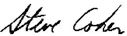 Rep. Cohen's Signature