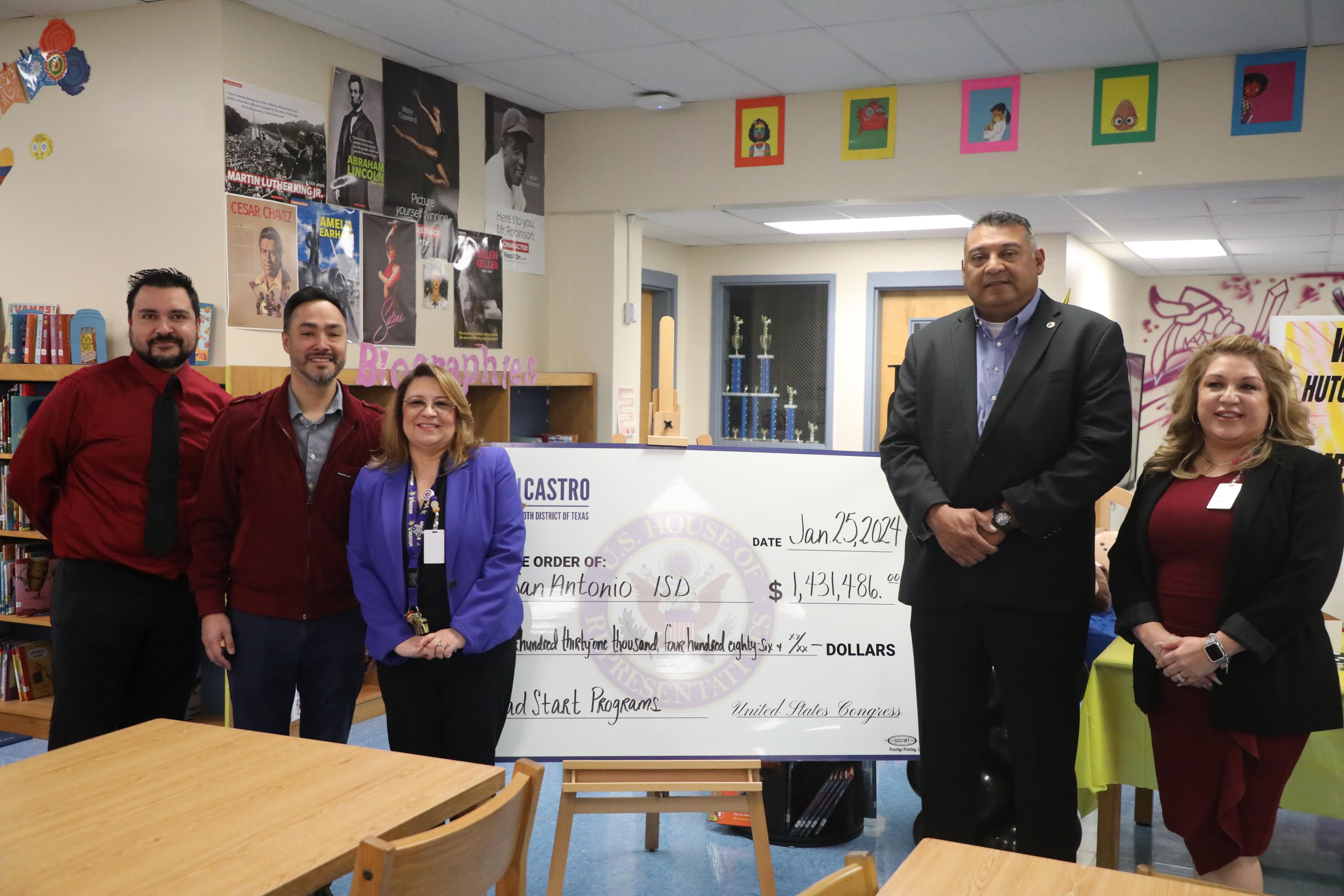 Check Presentation at Hutchins Elementary