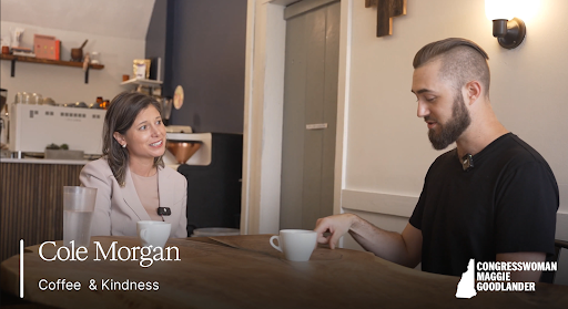 8.17.2025_Image_of_Maggie_Sitting_Down_with_Cole_Morgan_from_Coffee_and_Kindness.png Image